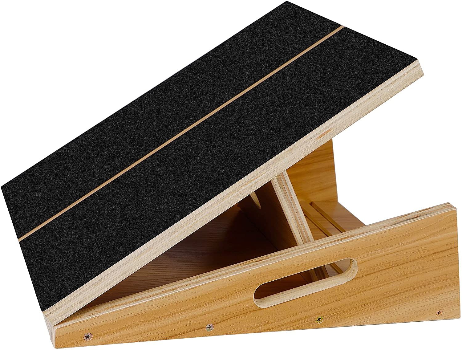 Wooden Slant Board- Adjustable Incline Board and Calf Stretcher