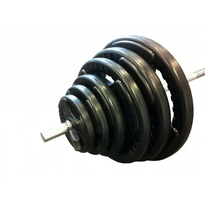80kg Standard Rubber Coated Barbell Weights Set