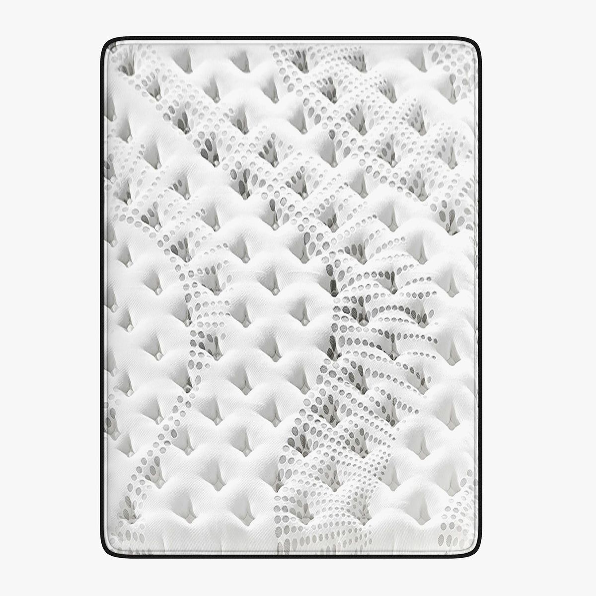 Luxopedic Pocket Spring Mattress 5 Zone 32CM Euro Top Memory Foam Medium Firm - King Single - White  Grey