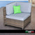 Milano Decor 5 Piece Outdoor Sofa Set Rattan Oatmeal Black Patio Garden Lounge