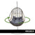 Arcadia Furniture Rocking Egg Chair Swing Lounge Hammock Pod Wicker Curved - Oatmeal and Grey