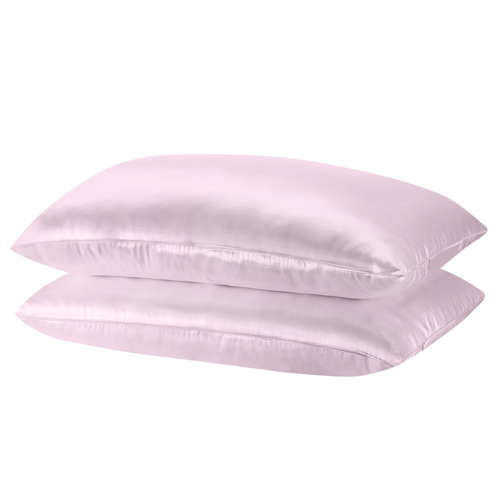 Royal Comfort Mulberry Soft Silk Hypoallergenic Pillowcase Twin Pack 51 x 76cm - Lilac