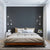 Milano Decor Sorrento Metal Wood Bed Frame Mattress Base Platform Modern Black - Single - Black