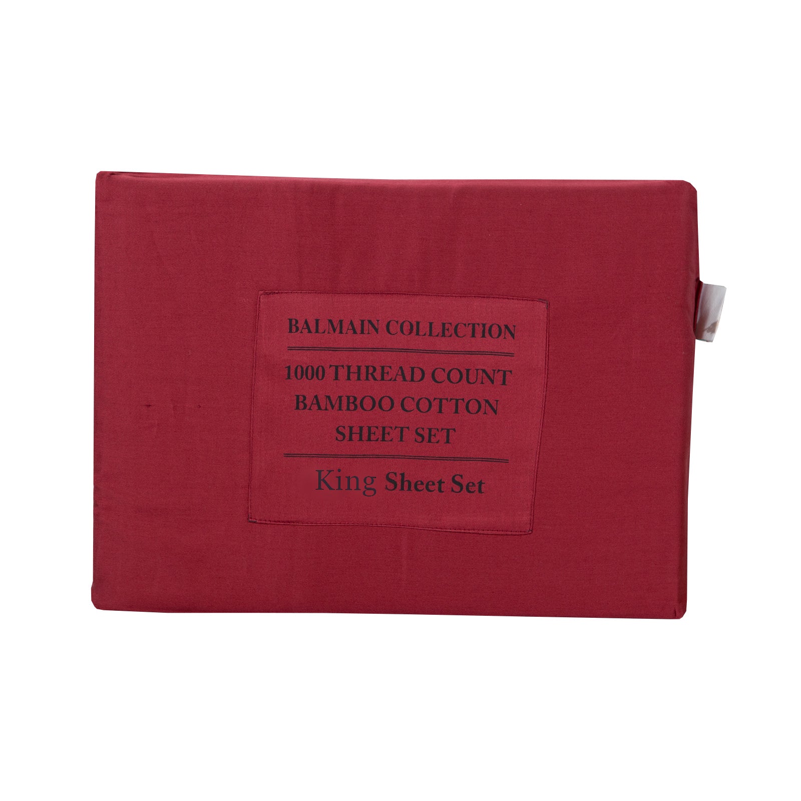 Royal Comfort 1000TC Balmain Hotel Grade Bamboo Cotton Sheets Pillowcases Set - King - Bordeaux