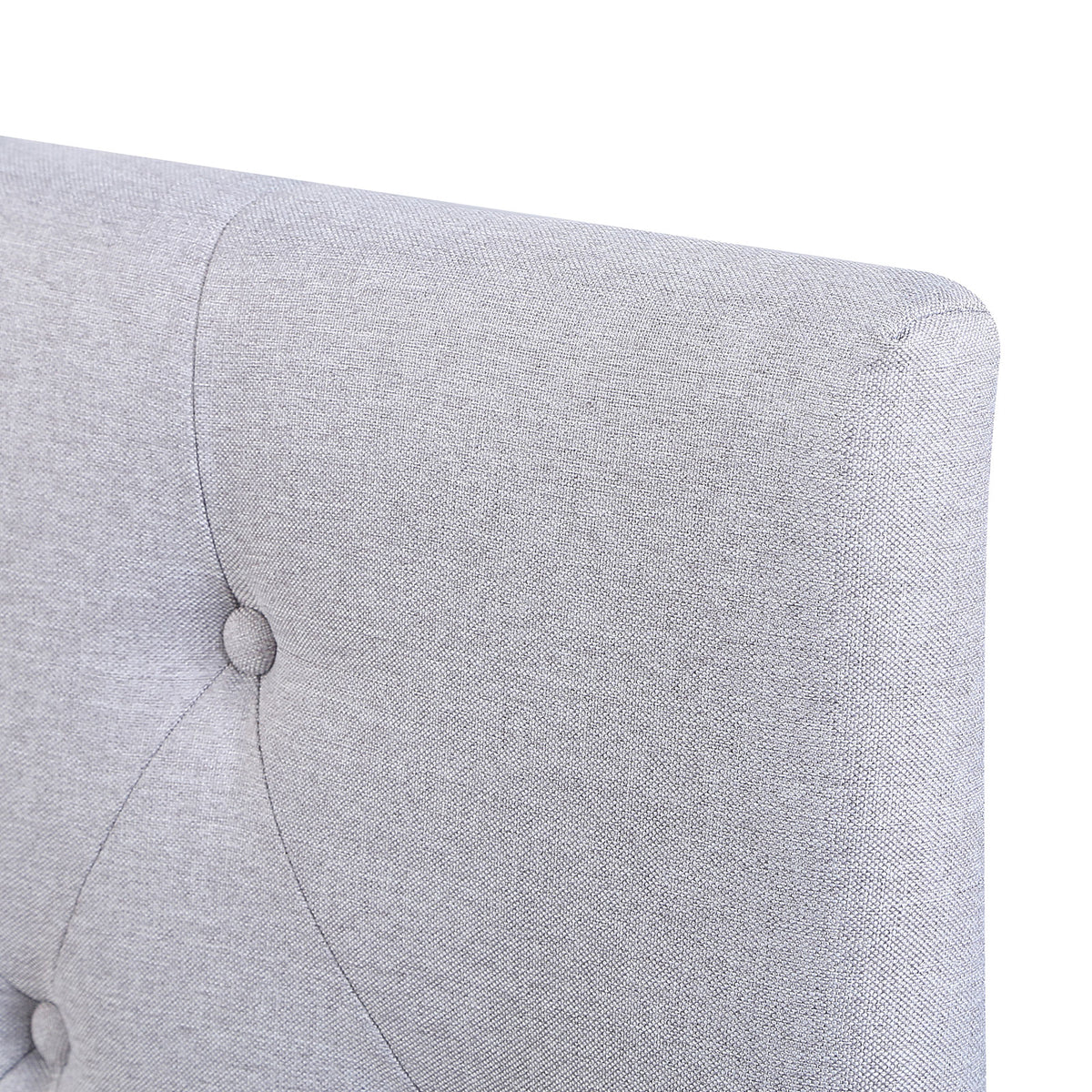 Milano Decor Yorkshire Tufted Bed Head Light Grey - King