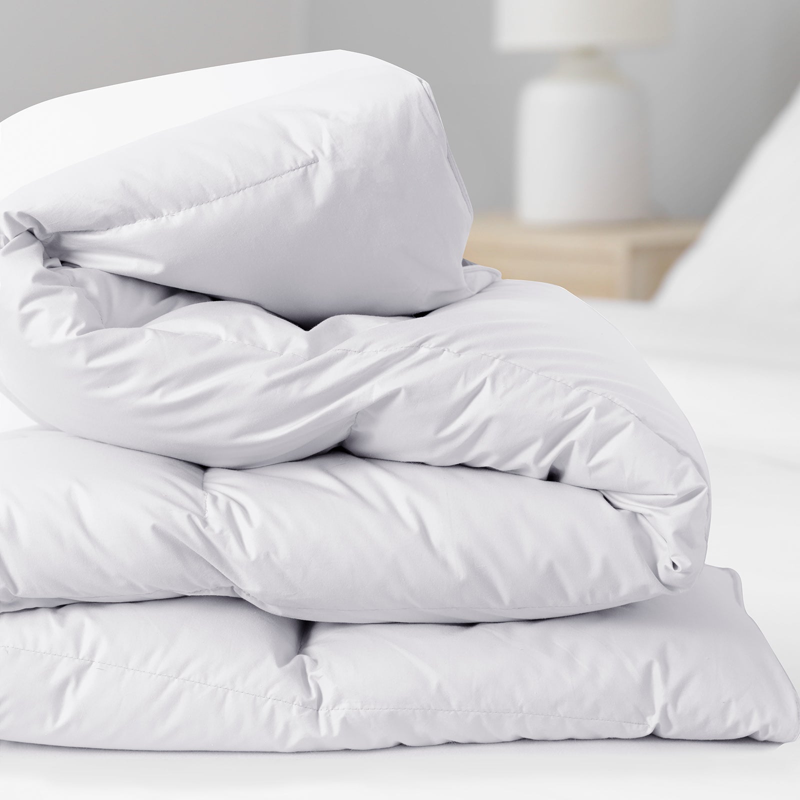 Royal Comfort 800GSM Silk Blend Quilt Duvet Ultra Warm Winter Weight  - King - White