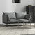 Casa Decor Camilla Luxury Upholstered Fabric 2 Seater Sofa Light Grey