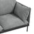 Casa Decor Camilla Luxury Upholstered Fabric 2 Seater Sofa Light Grey