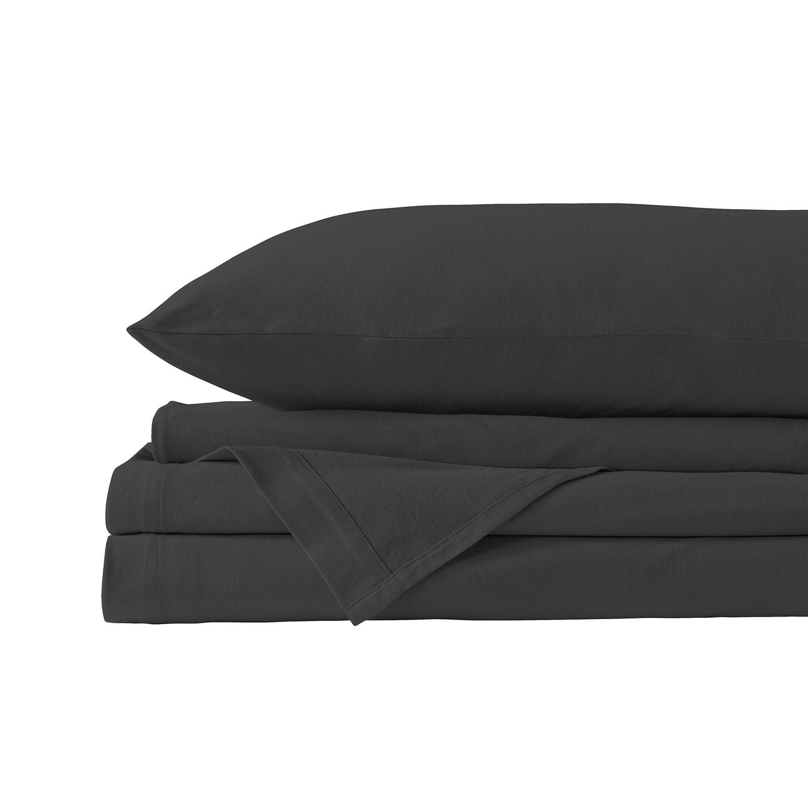 Royal Comfort 100% Jersey Cotton Quilt Cover Set Ultra Soft Bedding Luxurious - Queen - Charcoal Marle
