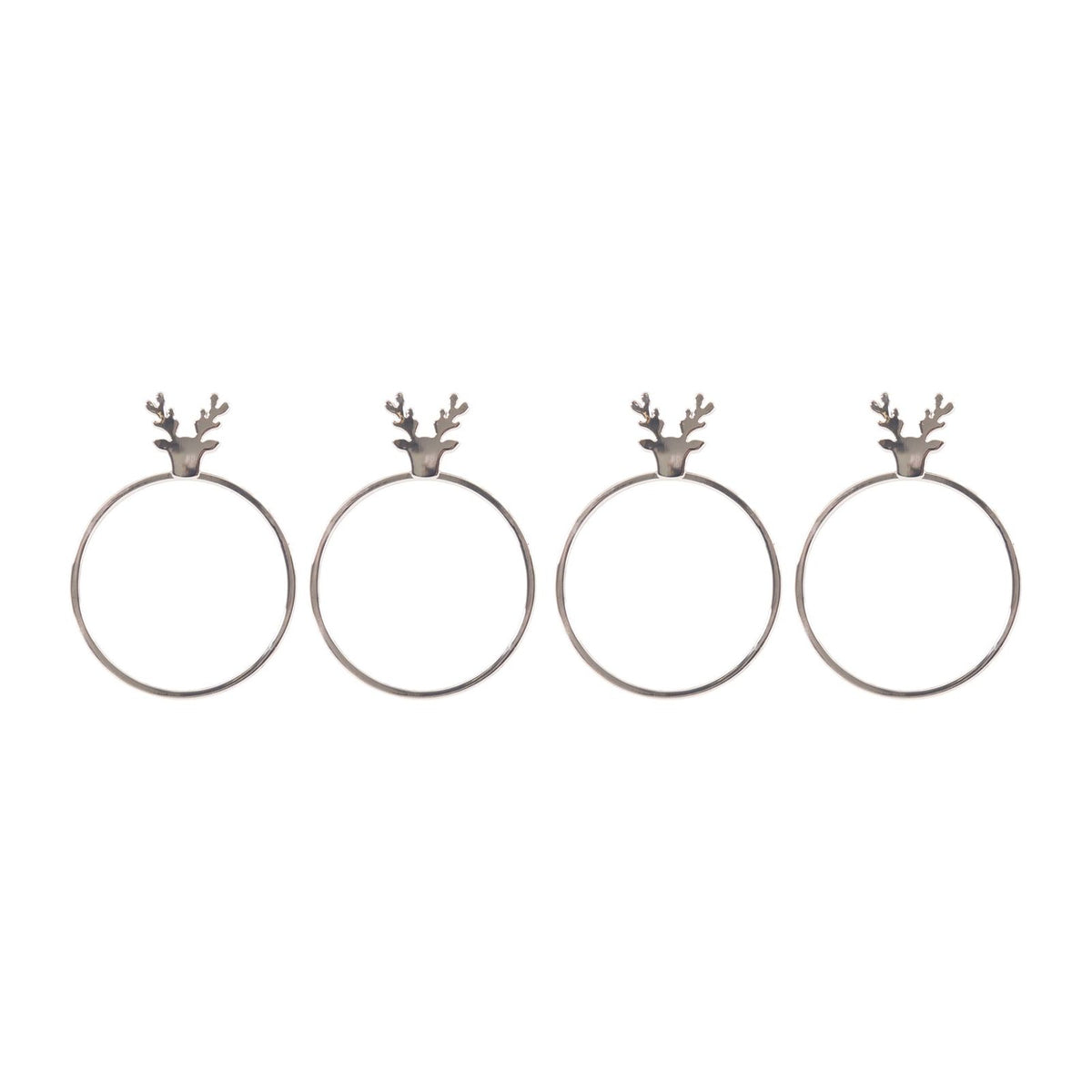 Bread and Butter Napkin Rings - Stag Head - - 4 Pack