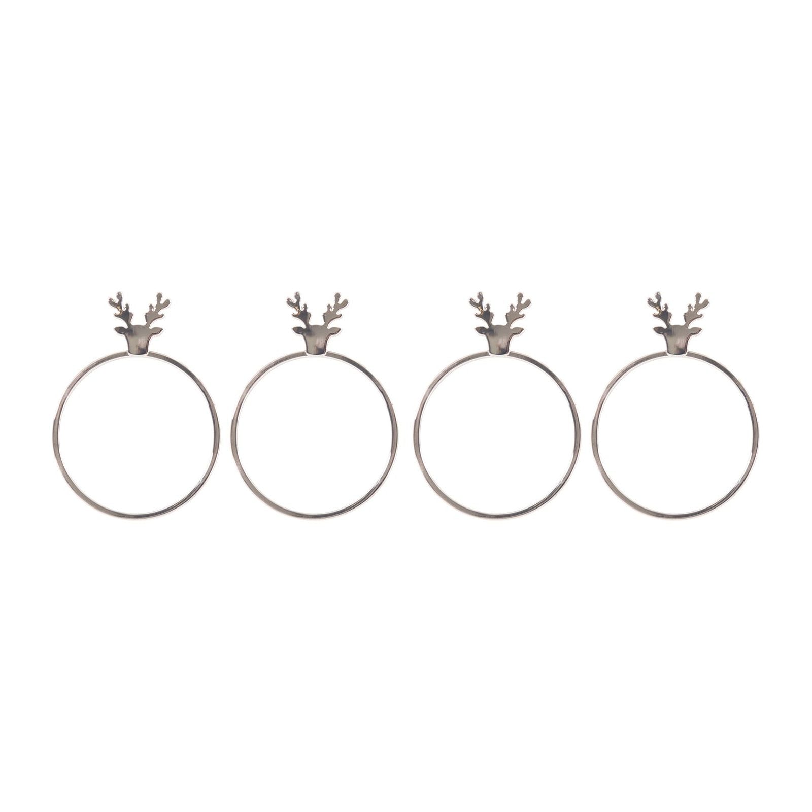 Bread and Butter Napkin Rings - Stag Head - - 4 Pack