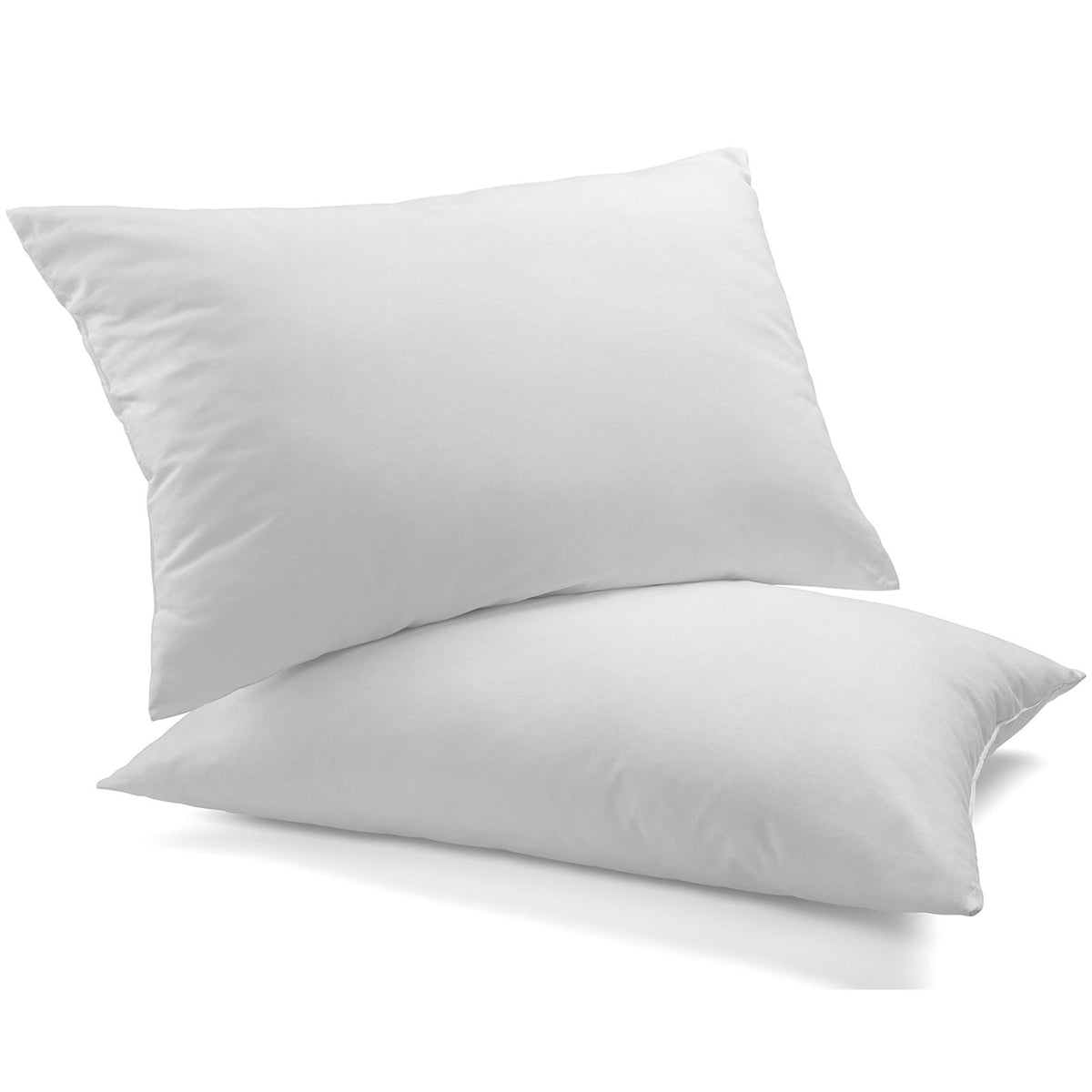 Royal Comfort Luxury Duck Feather &amp; Down Pillow Twin Pack Home Set