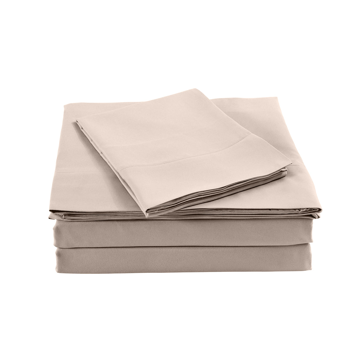 Royal Comfort Bamboo Blended Sheet &amp; Pillowcases Set 1000TC Ultra Soft Bedding - King - Warm Grey