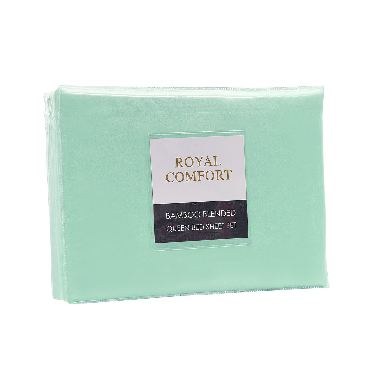 Royal Comfort Bamboo Blended Sheet & Pillowcases Set 1000TC Ultra Soft Bedding - Queen - Green