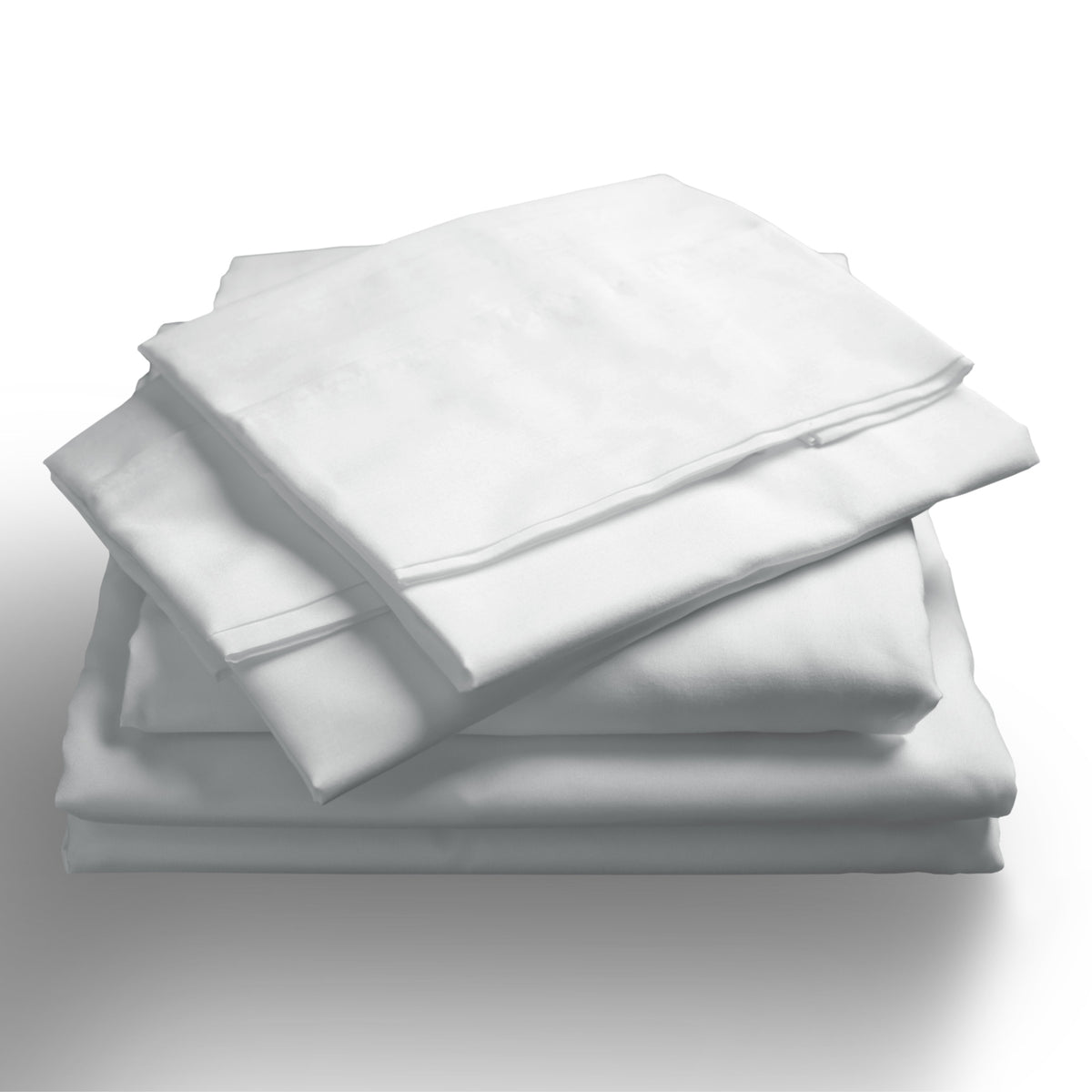 Royal Comfort 1000TC Hotel Grade Bamboo Cotton Sheets Pillowcases Set Ultrasoft - Double - White