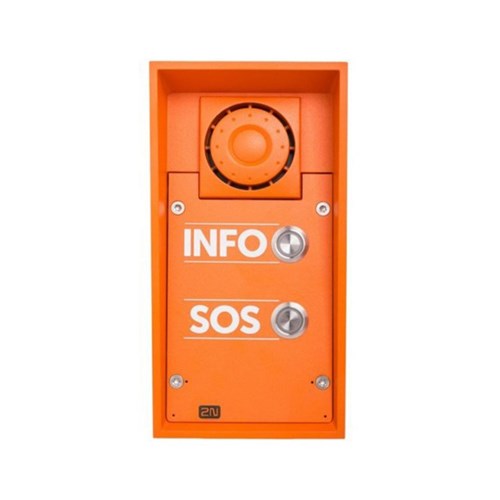 2N IP SAFETY - 2 BUTTONS &amp; 10W SPEAKER INFO/SOS LABELS