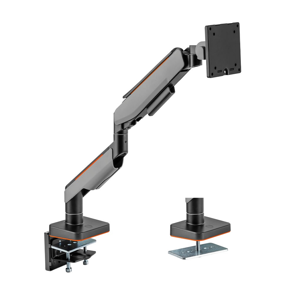 BRATECK Single Heavy-Duty Gaming Monitor Arm Fit Most 17&#39;-49&#39; Monitor Up to 20KG VESA 75x75,100x100