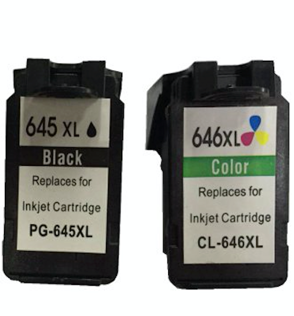 Remanufactured Value Pack 1 x PG645XL Black &amp; 1 x CL646XL Colour *New Chip