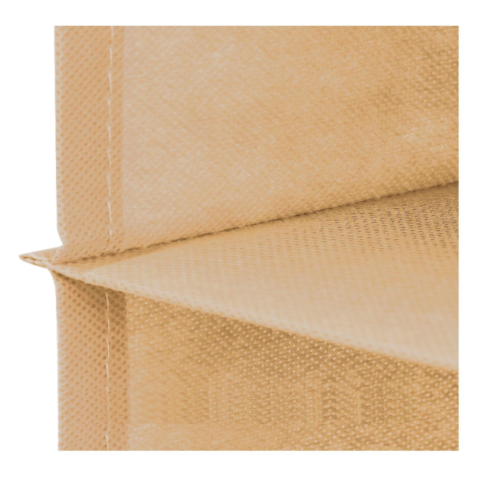 2 Pack 5-Tier Shelf Hanging Closet Organizer and Storage for Clothes (Beige)