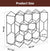 14 Bottle Freestanding Modern Metal Countertop Wine Rack Countertop