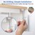 Under Desk Side Laptop Holder Storage with No Drill Cable Management Tray and Pen Storage for Office and Home