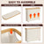 CARLA HOME Toilet Paper Storage Basket Holds Up to 12 Rolls with Bamboo Lid and Handle for RV Closet (White)