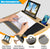 CARLA HOME Oversized Portable Lap Desk with Cushion,Mouse Pad, Tablet and Phone Holder which Fits Up to 17 Inch Laptops for Bed or Sofa (Brown)