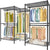 CARLA HOME Heavy Duty Clothing Garment Rack Organizer with Hanging Rods & Storage Shelves for Clothes, Shoes & Wardrobe