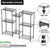 CARLA HOME Heavy Duty Clothing Garment Rack Organizer with Hanging Rods & Storage Shelves for Clothes, Shoes & Wardrobe