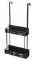 CARLA HOME Over the Door 2-tier Shower Caddy Organizer Shelf with Hooks for Bathroom