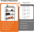 CARLA HOME 4-Tier Adjustable Metal Storage Shelves Wire Rack Organizer for Kitchen, Pantry, Bathroom or Laundry Room (60cm W x 40cm D x 140cm H)