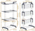 CARLA HOME Folding Clothes Drying Rack with Wheels and Adjustable Side Wings for Laundry Rack and Clothes Storage (Upgraded Model)