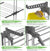 CARLA HOME Folding Clothes Drying Rack with Wheels and Adjustable Side Wings for Laundry Rack and Clothes Storage (Upgraded Model)