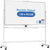 CARLA HOME Double-Sided Magnetic Whiteboard 120x90cm with Wheels, Reversible Design for School, Office & Home
