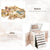 CARLA HOME 6-Layer Large Jewelry Box for Women withDrawers, Mirror, Lock, Necklace Hooks & Side Compartments for Rings, Earrings, Bracelets, Gifts (White)