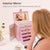 CARLA HOME 6-Layer Large Jewelry Box for Women withDrawers, Mirror, Lock, Necklace Hooks & Side Compartments for Rings, Earrings, Bracelets, Gifts (Pink)