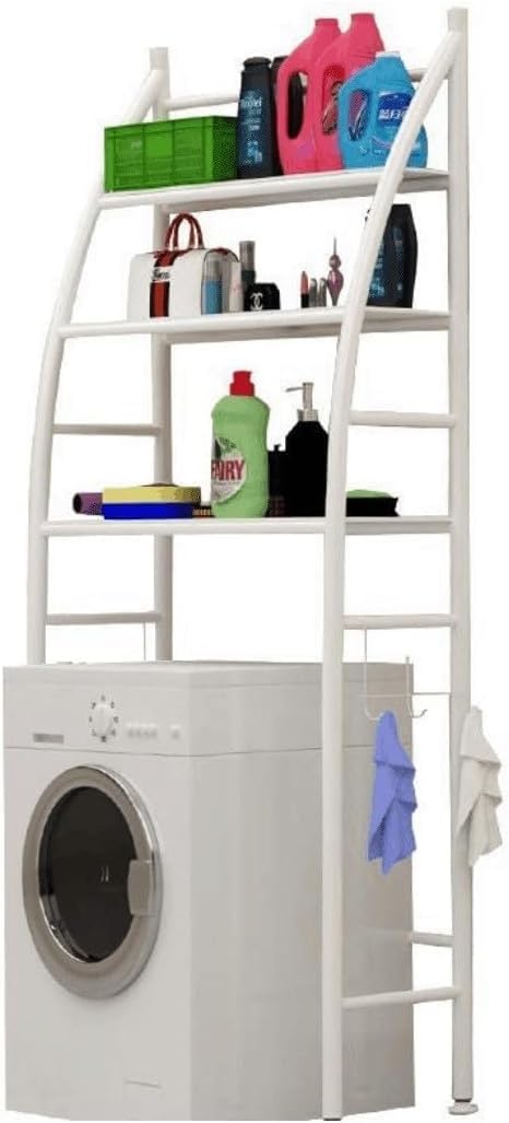 CARLA HOME 3-Tier Over Washing Machine Storage Rack for Laundry Room Space Saving, Towels, Detergent &amp; Bathroom Essentials