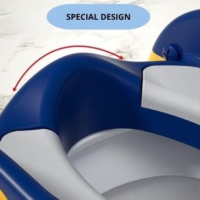 CARLA HOME Potty Training Seat with Step Stool Ladder with Anti-Slip Design, Soft Cushion & Foldable Structure for Kids Bathroom Independence