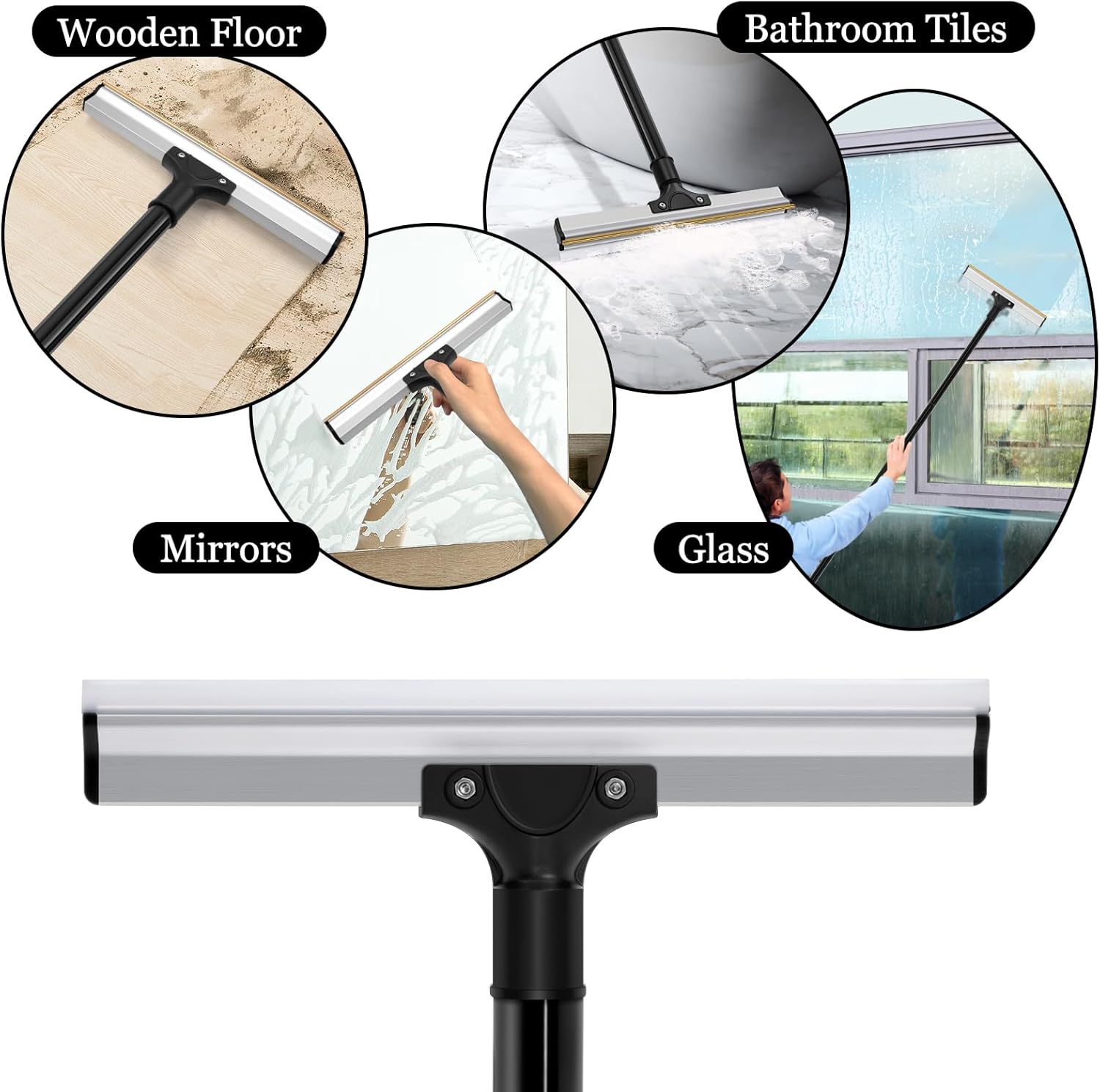 CARLA HOME Pet Hair Remover Broom with Long Handle, Reusable Fur & Lint Remover for Dog & Cat Hair