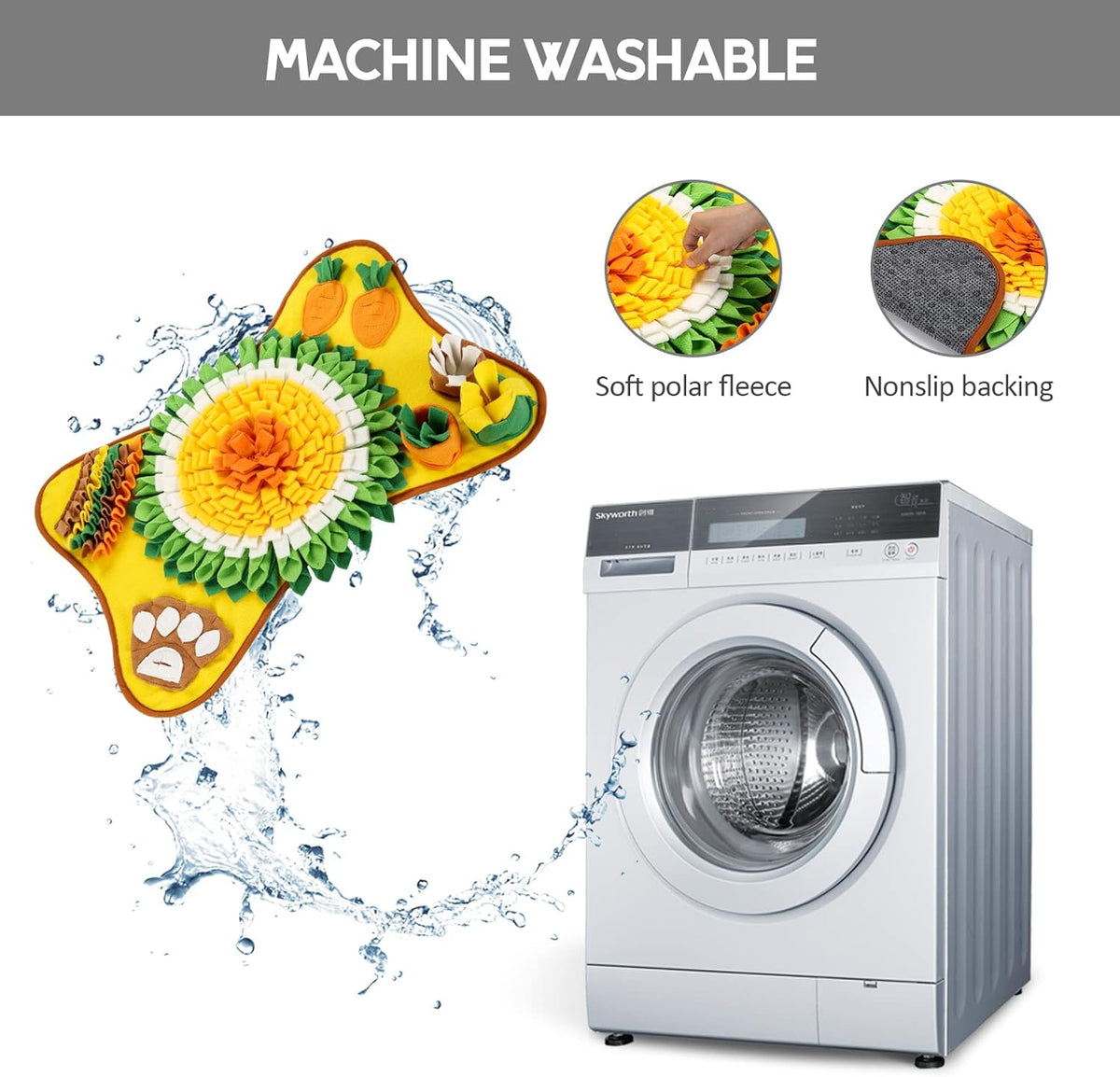 CARLA HOME Snuffle Interactive Feeding Mat Toy for Dogs & Pets