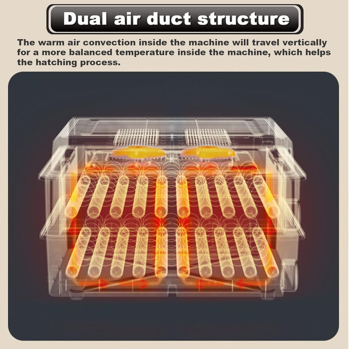 CARLA HOME 128 Egg Incubator with Automatic Turning, LED Display, Humidity & Temperature Control, Auto Water System & Built-in Egg Candler for Chicken, Duck, Quail, Goose