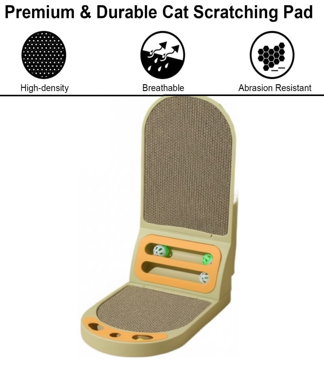 CARLA HOME Vertical Cat Scratching Board with Durable Cardboard for Indoor Cats