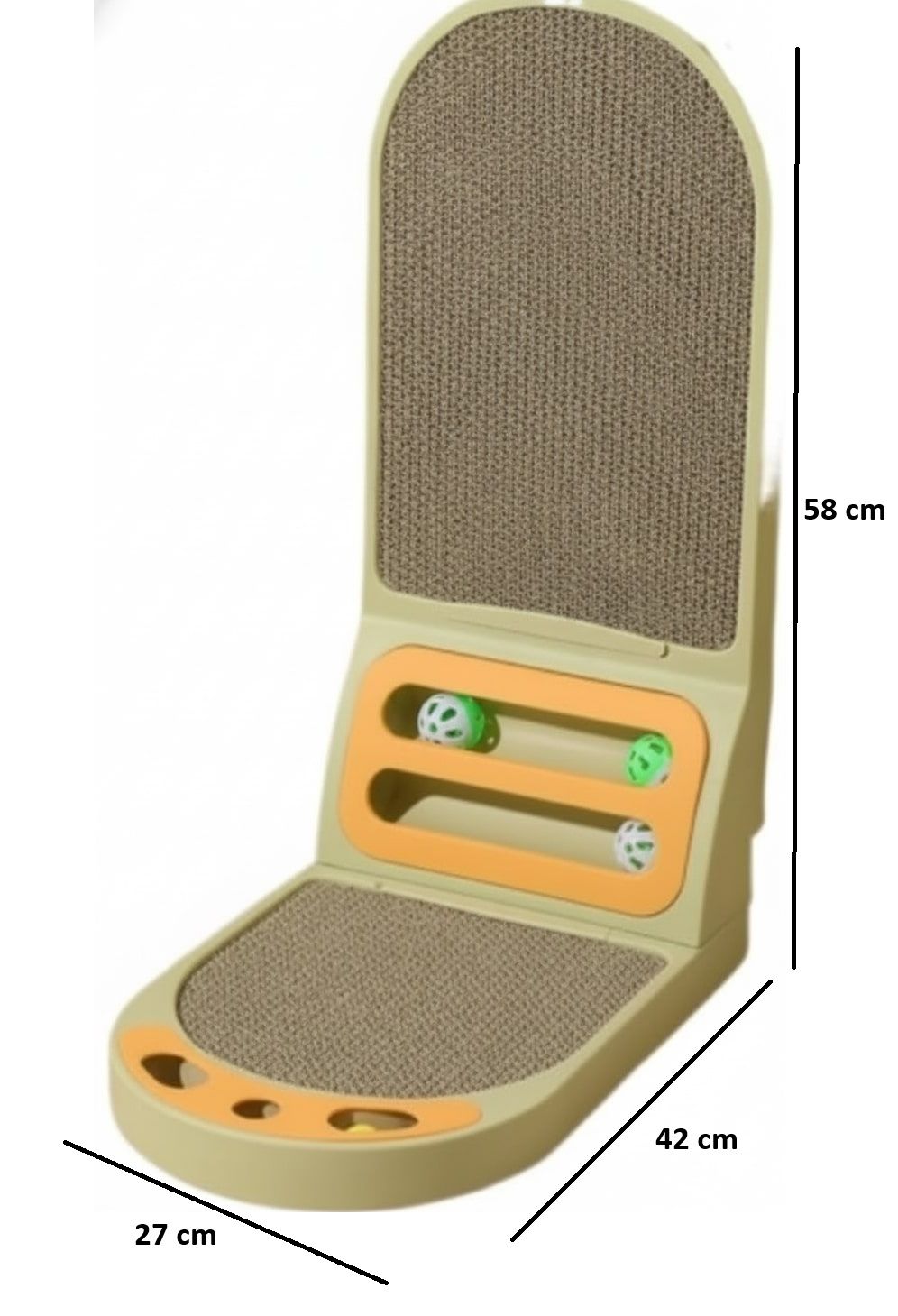 CARLA HOME Vertical Cat Scratching Board with Durable Cardboard for Indoor Cats