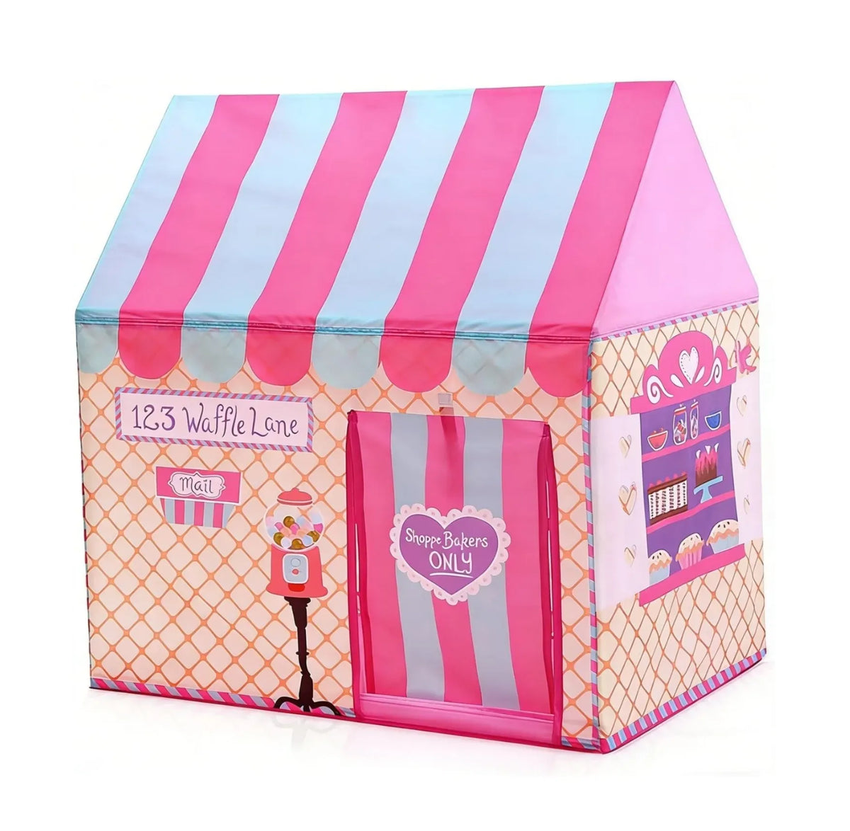 CARLA HOME Kids Ice Cream Bakery Play Tent Pink Pop Up Playhouse - Outdoor Play Equipment Play Tents &amp; Tunnels