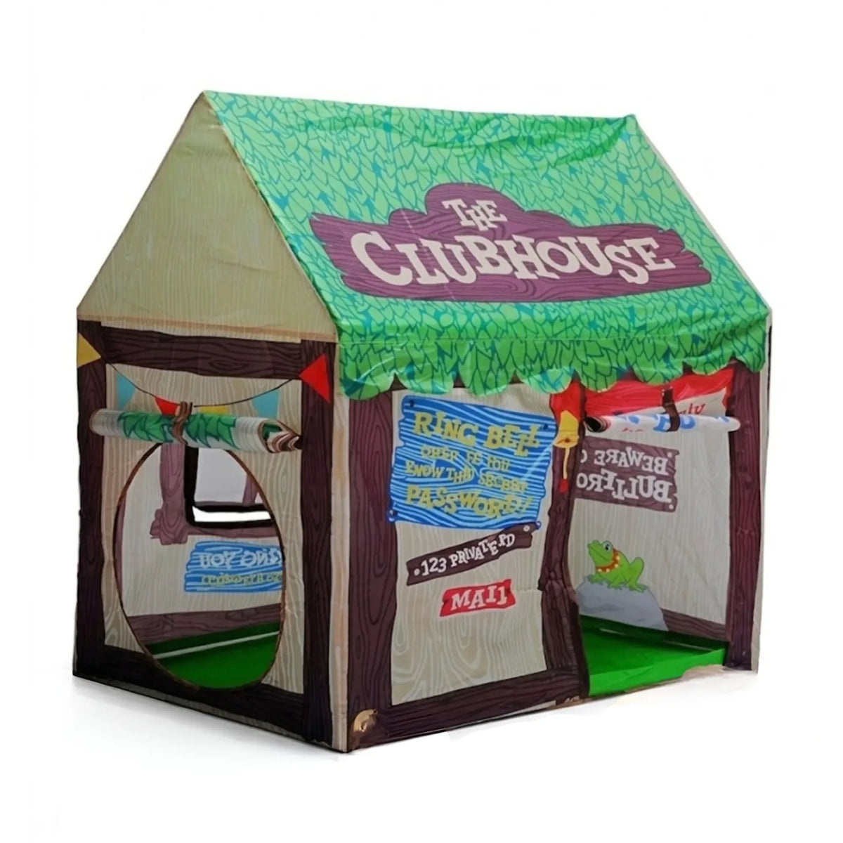 CARLA HOME Kids Clubhouse Play Tent - Green - Outdoor Play Equipment Play Tents &amp; Tunnels