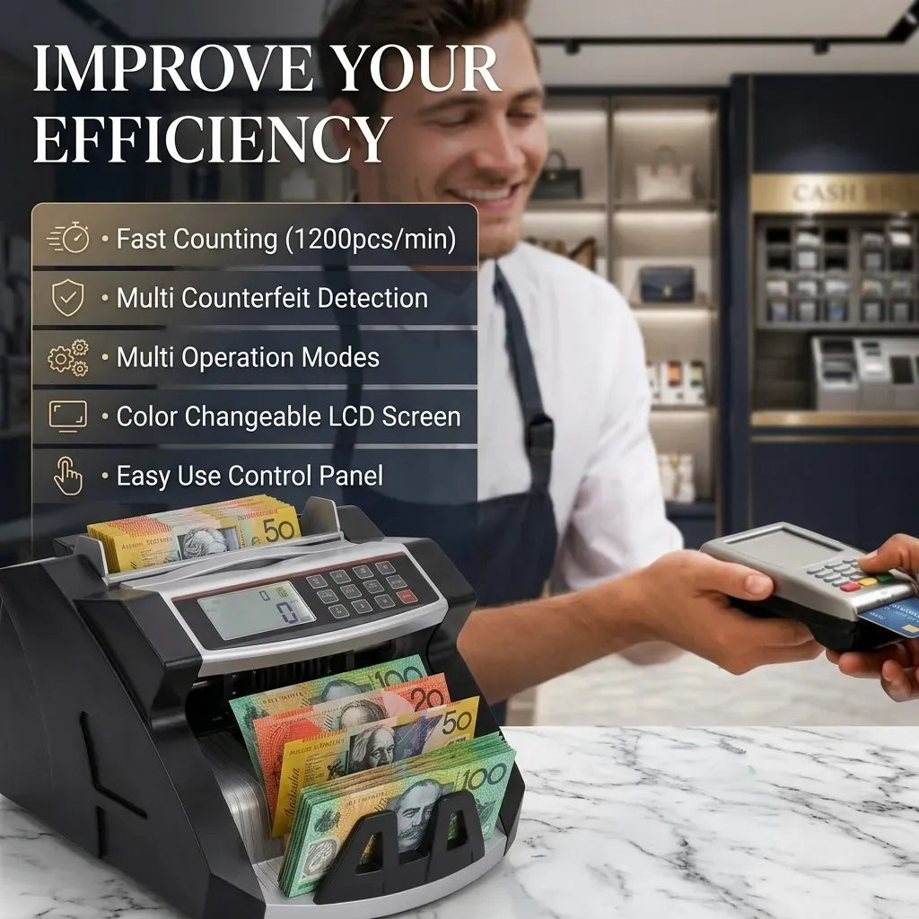 CARLA HOME Money Counting Machine with Uv Detection Bill Counter
