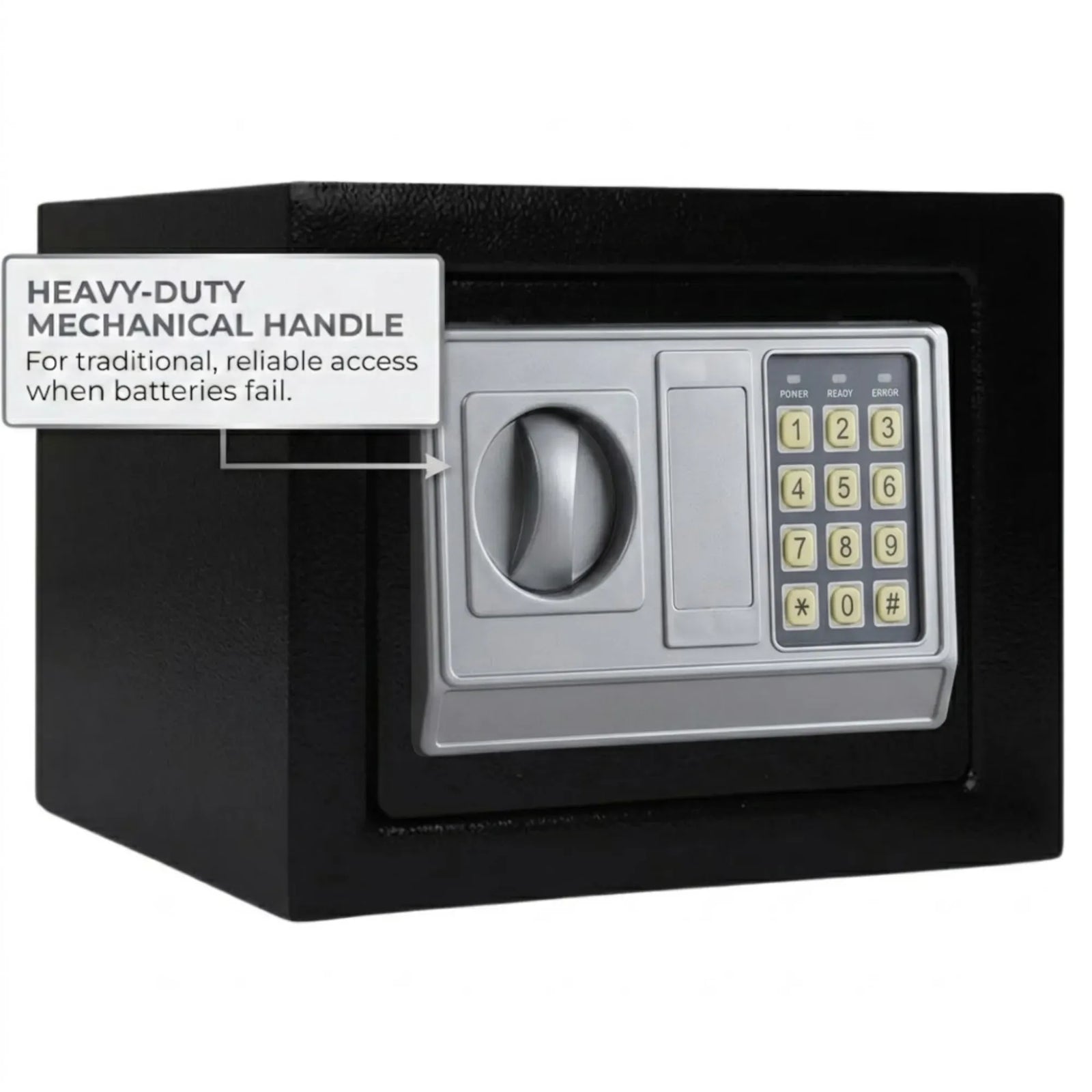 CARLA HOME Electronic Safe Box - Money Safe with Deposit Slot - Black - Cash Locker