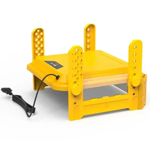 CARLA HOME Upgraded Chick Brooder Heating Plate - Adjustable Height - Yellow - Chicken Heater