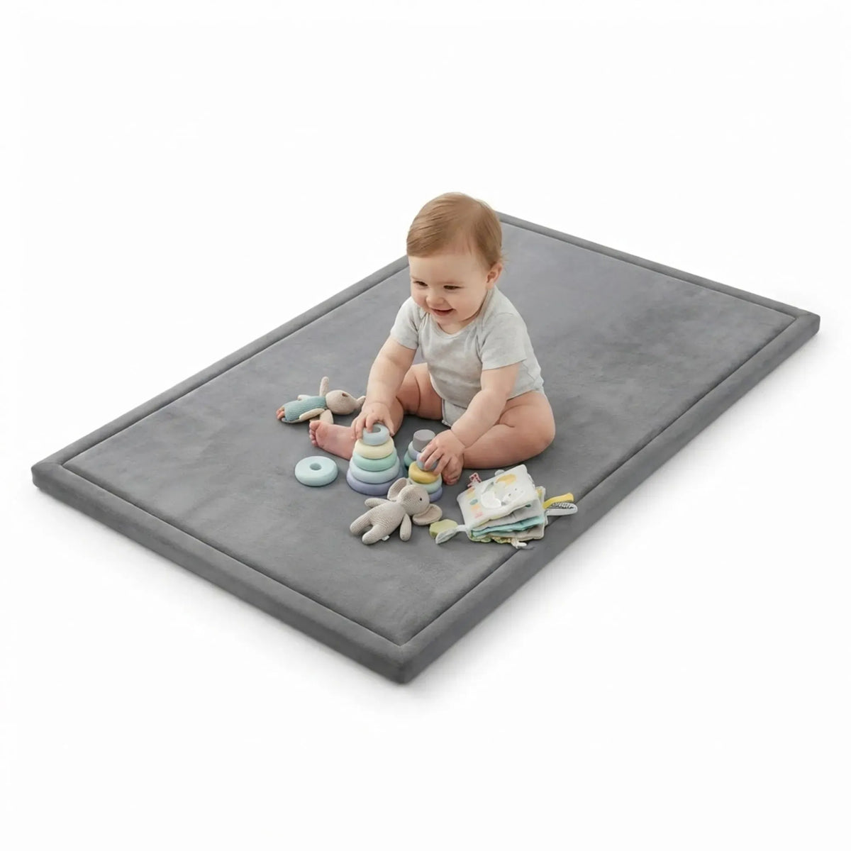 CARLA HOME Baby Play Mat 200x300cm, Thick Foam Crawling Mat, Infants, Grey