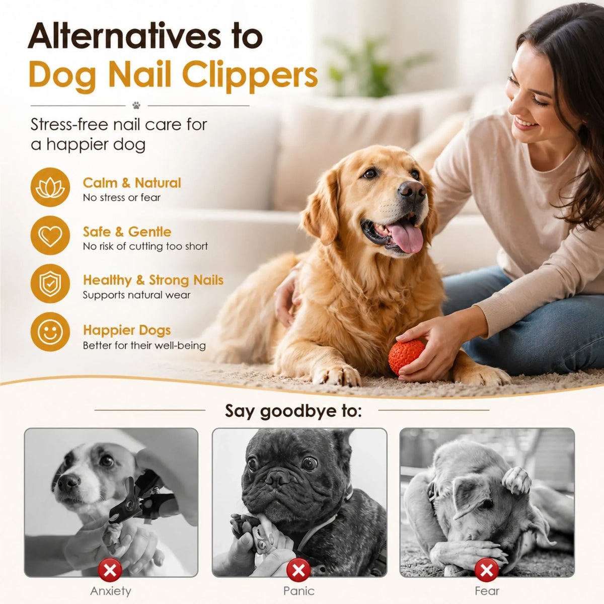CARLA HOME Dog Nail Scratch Board with Snack Box Sandpaper Puppy Nail Pet